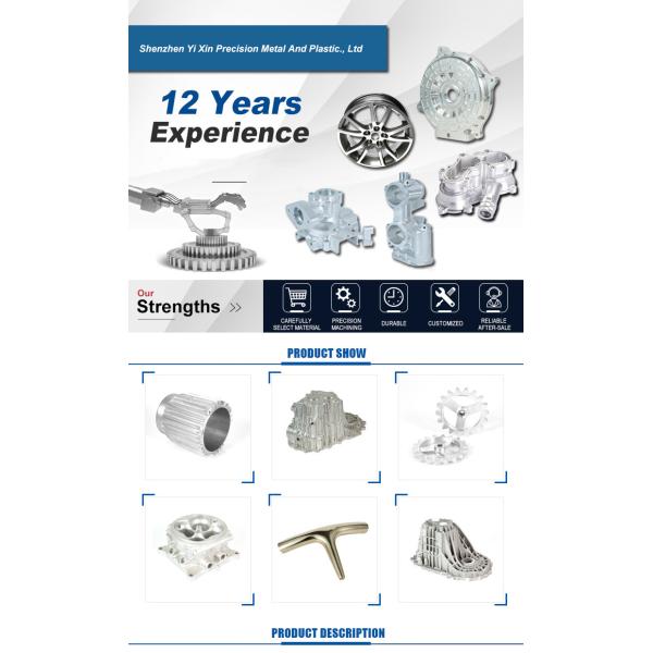 YMP Mechanical Robot Parts ISO9001 High Precision CNC Machining Services