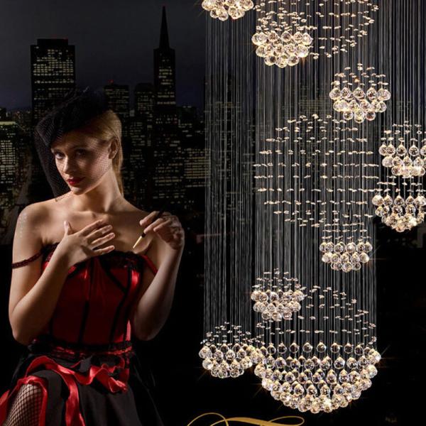 Modern K9 LED Crystal Chandelier Crystal Lamp entrance light(WH-NC-29)