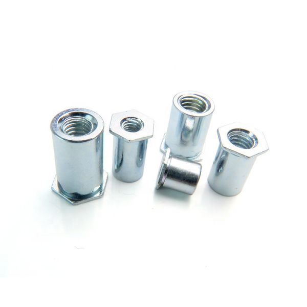 Hexagonal Female Threaded Rivet Standoffs Stainless Steel Galvanized Through Hole