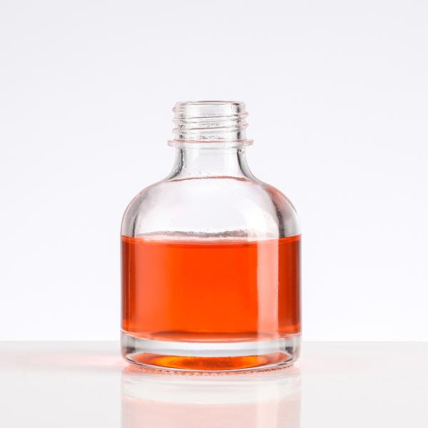 100ml Transparent Glass Bottle for White Wine Concave Bottom and Screw Cap Included