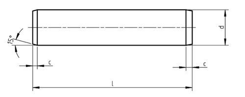 M5 Parallel Dowel Pins DIN7 ISO2338 Stainless Steel Used