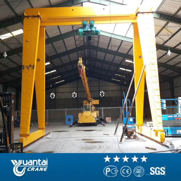 Yuantai New Rail Mounted Single Girder Gantry Crane