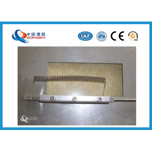 Textile Burning Behavior Testing Equipment / 45 Degrees Damaged Area and Ignition Times Test Machine