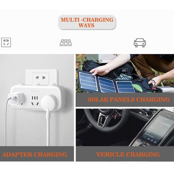 Emergency Solar 700W 600w Portable Power Station Docking Charging For Camping