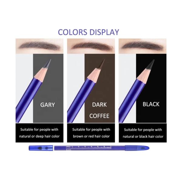 Waterproof Eyebrow Pencil Permanet Makeup Tattoo Accessories For Eyebrow Shap Design 3 color