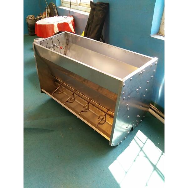 Double Sided Automatic Pig Feeder Pig Feeding Trough With Water Nipple