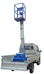 Buy cheap 130Kg and 9 Meters Platform Height Aluminum Aerial Work Platform Single Mast product