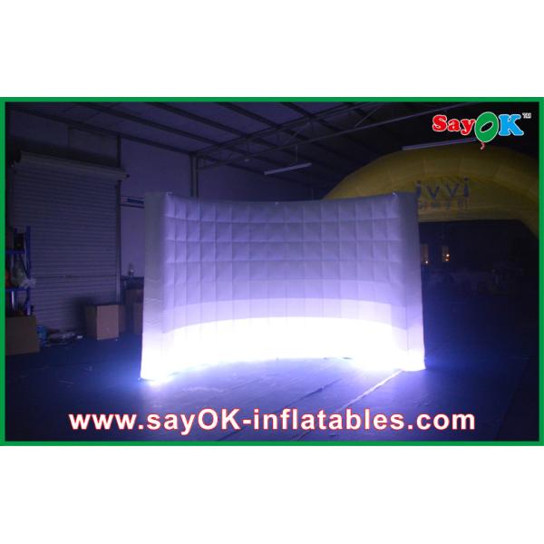 Photo Booth Backdrop Giant Curved Inflatable Photo Booth Wedding Party Decoration Led Inflatable Wall 3x1.5m