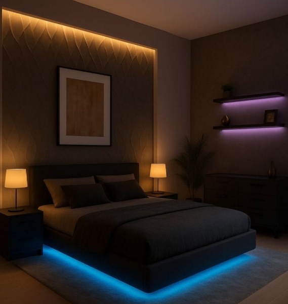 Wireless App Controlled RGB LED Strip Smart Mood Lighting System for Closet