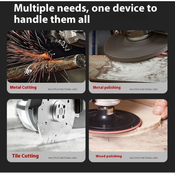 125mm 21V Lithium Electric Cordless Angle Grinder Industrial & DIY Grade with Battery Power Trigger Switch