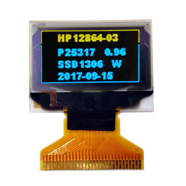 Interfacing and Programming the 0.96inch 12864 Monochrome OLED Display Via I2C Using the SSD1306 Controller IC