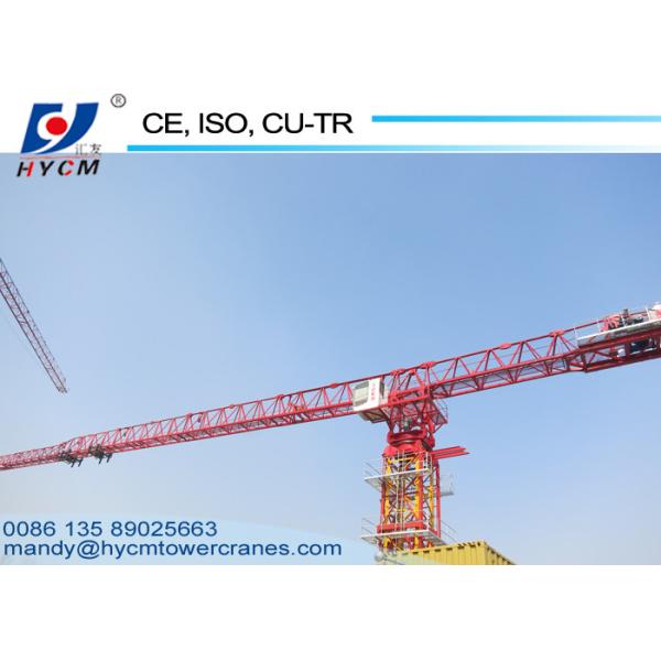 52m Jib Length Top Slewing Crane QTZ63(PT5210) Flat Top Tower Cranes 150m Tower Crane Lifting Height