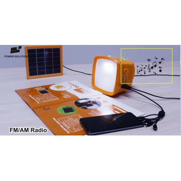 Poly Crystalline Solar Power LED Lantern 3W 6V Portable Rechargeable Light