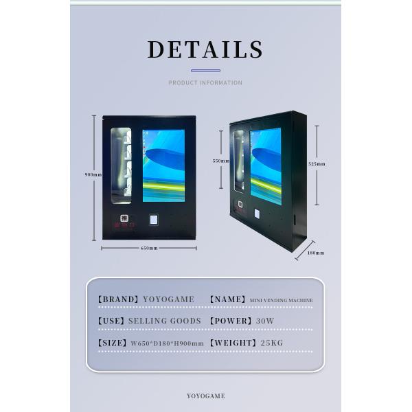 Chewing Gum Condom Wall Mounted Mini Vending Machine can With Coin Acceptor