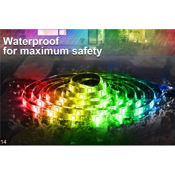 5m Smart LED Light Strip Remote Control Sync To Music Addressable SMD5050 Dream Color