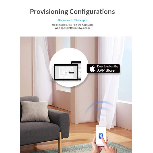 HNB135PIR Silvair Bluetooth PIR Motion Sensor Small Size Easy Installation App Control