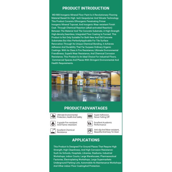 PH5 Alkali Resistance High-temperature Resistant Fireproof Inorganic Floor Paint Water-based Paint for Industrial Use