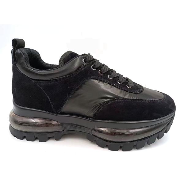 Stylish Womans Trainers , Ladies Flat Trainers Comfortable With Textile Upper Material