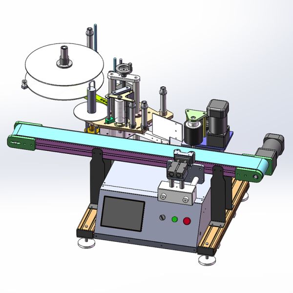 Automatic Water Bottle Labeling Equipment Sticker Printing Machine 1500BPH SS304