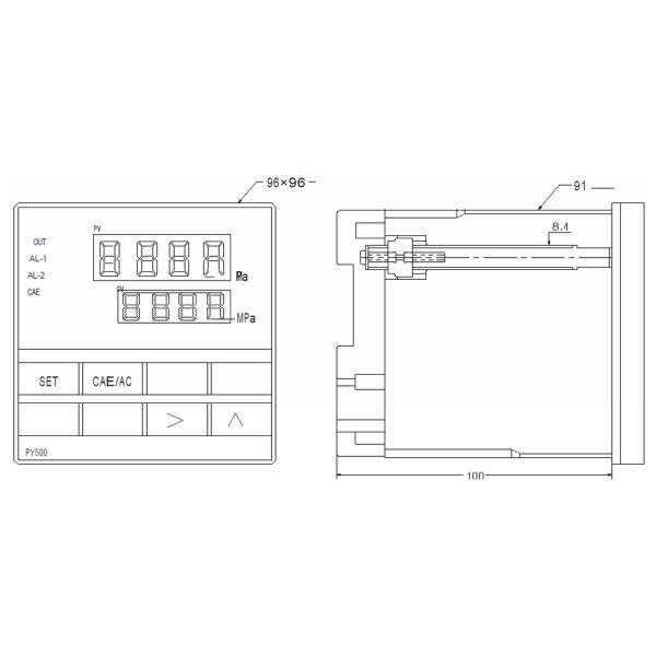 PY500H Intelligent Sensor Meter Pressure Meter Sensor Indicator