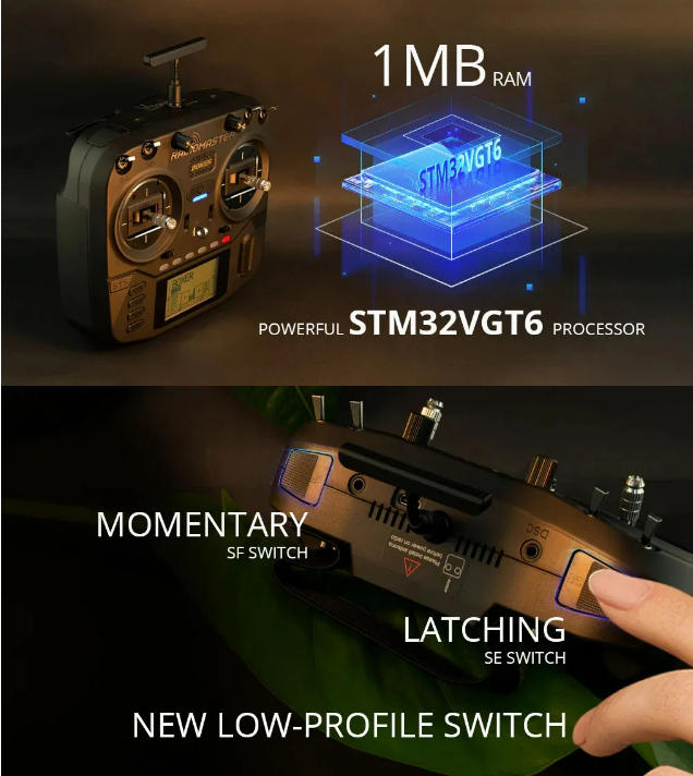 Radiomaster Radio Controller M2 FPV Drone Transmitter ELRS/4in1/CC2500 External Module JR/FrSKY/Crossfire Compatible