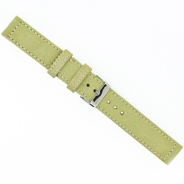 Solid Color 24mm Canvas Strap Watch Band Custom Shape