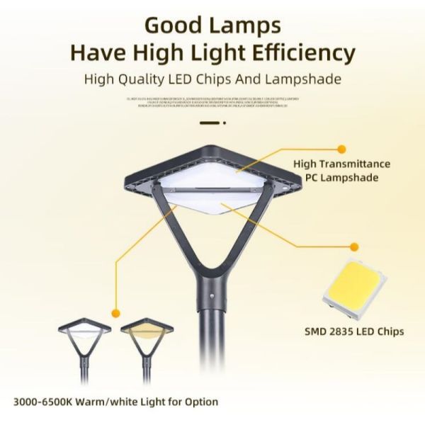 LED Solar Garden Light With IP67 Waterproof Motion Sensor for Outdoor Pathways