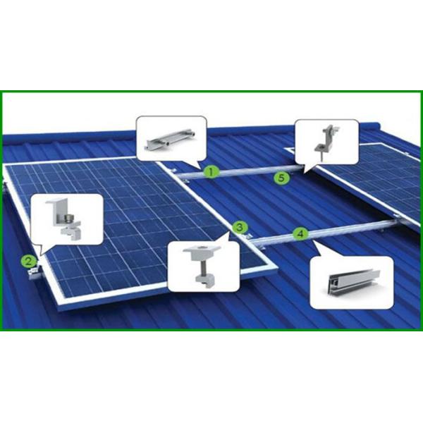 solar racks/ground mounted solar panel mounting brackets with aluminum rails