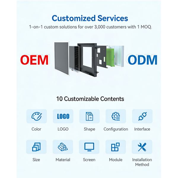 High Brightness Windows 10 Android OS IP65 Resistive Touchscreen Industrial Automation Panel PC Embedded Industrial Chassis