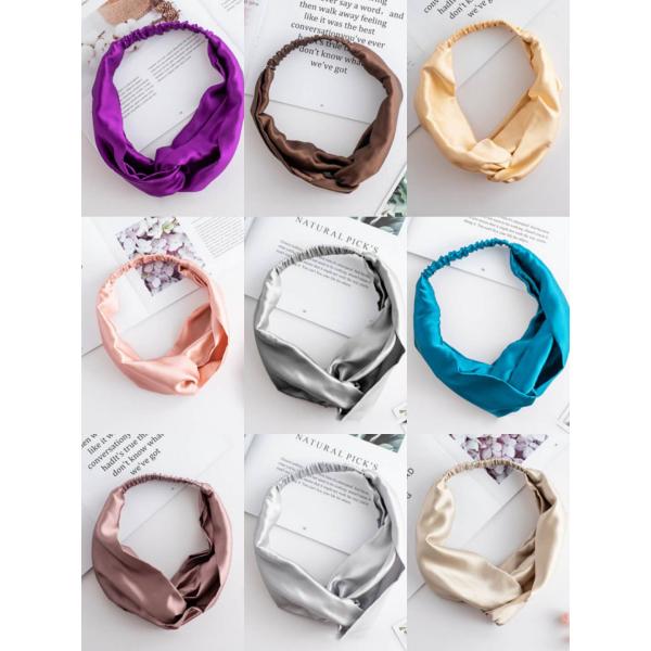 Warrens Girls Elastic Mulberry Silk Headband For Washing Face