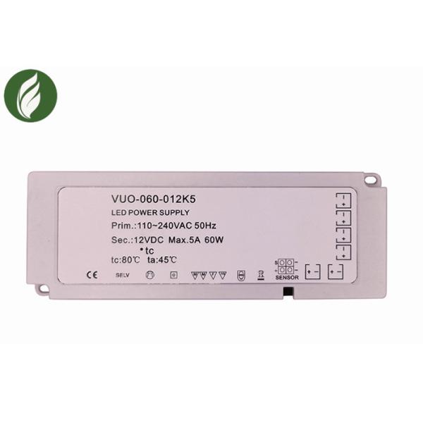 60W 5A Ultra Thin Under Cabinet LED Driver Durable Anti Erosion