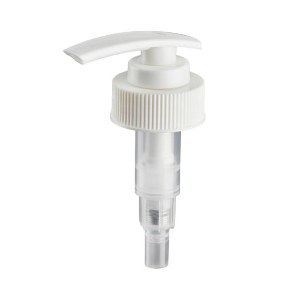 28-400 Silver PP Plastic Lotion Dispenser Pump Long Nozzle With Dip Tube Clip Switch