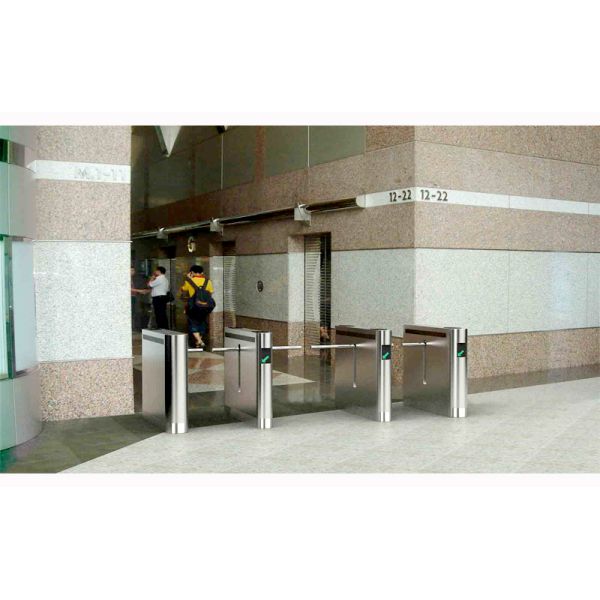 Turnstile Tripod Gate Entrance Curved Single Wing Pedestrian Access Control System