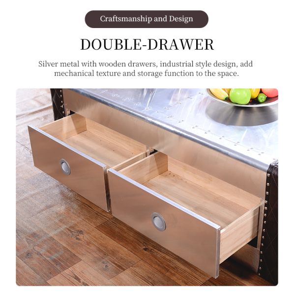 Nidea #8601 Customized Handmade Industrial Design Aluminum Coffee Table for Living Room & Hotel Use