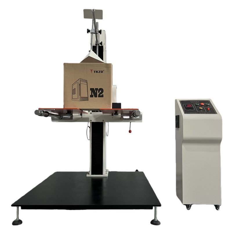 ASTM D5276 Dual Arm Drop Tester Corrugated Box Drop Testing Machine Free Fall Drop Tester
