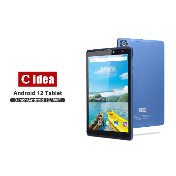 C Idea Blue 8 Inch Tablet PC Large Storage Dual Cameras Metal Tablets For Reading Watching