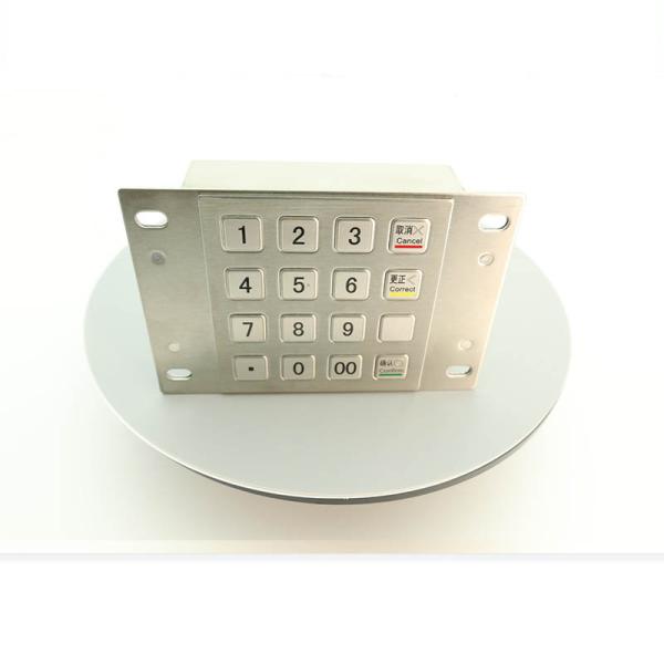 IP65 Waterproof USB RS232 Payment EPP ATM Keypad Stainless Steel 304