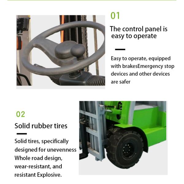 strong 2 Ton battery electric forklift machinery