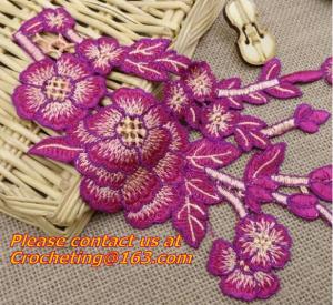Buy cheap Embroidery Lace Collar Applique Neckline Lace Crochet Flower Motif Patchwork Sewing Access product