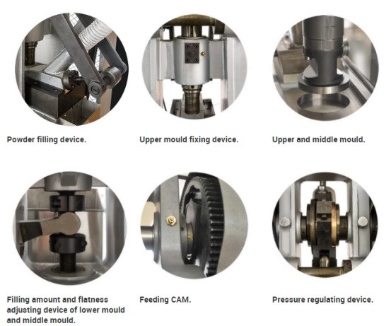 TIANHE Flower Basket Single Punch Tablet Press Machine Powder Forming Tablet Press Machine