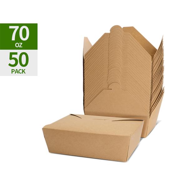 70 oz take out boxes to go boxes large cardboard lunch box containers paper to go food boxes