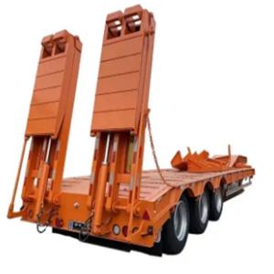 Buy cheap High Stability And High Security Tri Axle Multi Axle 50ton Payload Low Bed  Lowboy Semi Trailer For Agricultural Machine product