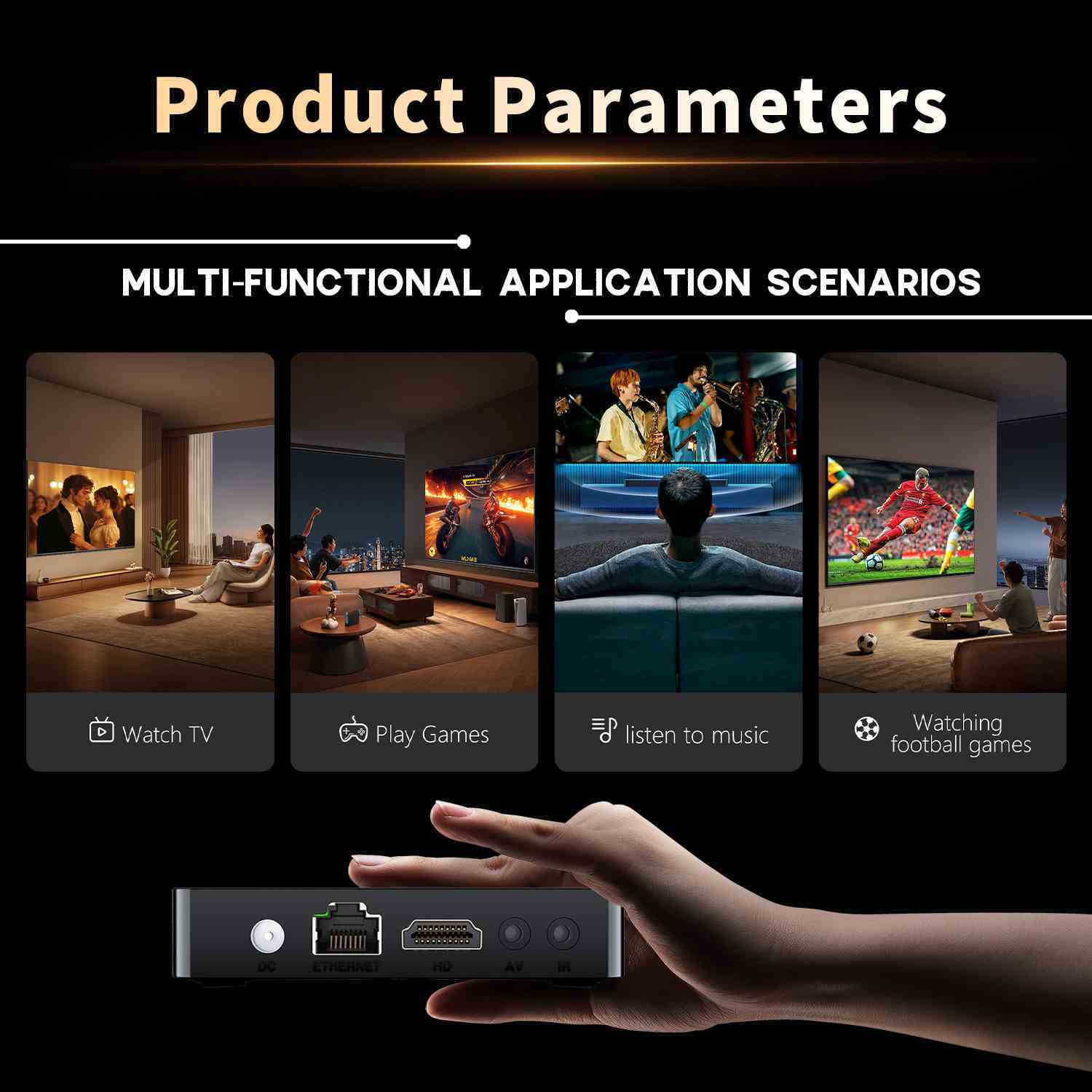 Voda Factory Custom Wholesale Strong8k IPTV Box Panel For Xtream Code