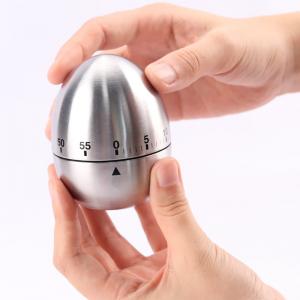 China Stainless Steel Vintage Hourglass Egg Shaped Kitchen Timer on sale