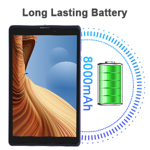 C idea Android 12 Tablets Purple Portable Reading Long Battery Life TF Card Expandable HD Screen Tablets With Case CM835