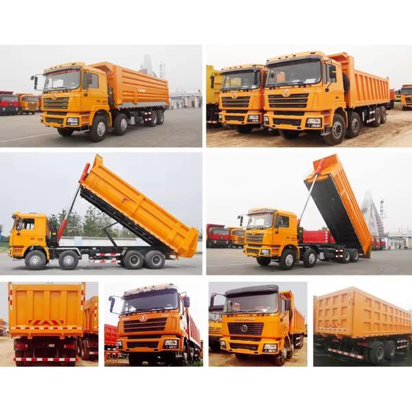 Highway Transport 8L Used Shacman Dump Truck F3000 With 2 Reverse Shift Number