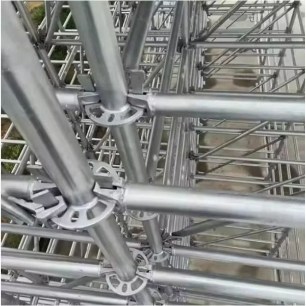 Hot-Dip Galvanized Steel Base Collar with Threaded Stem for Ringlock Construction Using Q355B Steel