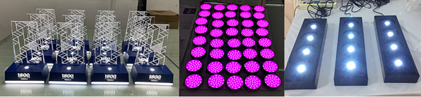 Custom Capacity Alcohol Display Rack LED Bottle Glorifier Stand