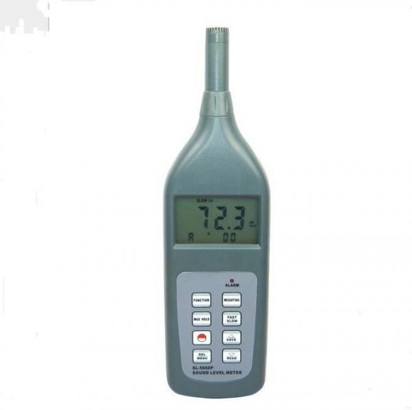 Quality SL5868P Multi-Functional 30 to 130dB LCD Display Digital Sound Noise Level Meter Tester Gauge Decibel Monitor for sale