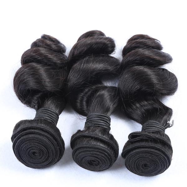 Double Drawn Weft Loose Wave 7A 8A unprocessed Loose wave hair Virgin Brazilian hair